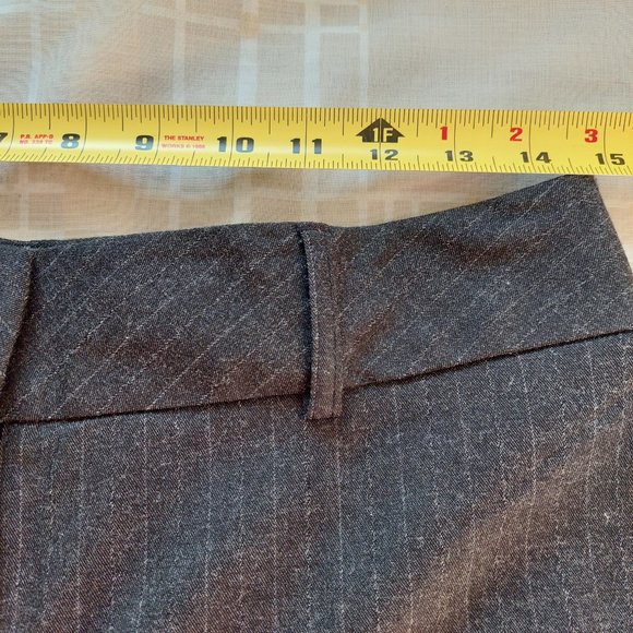 Van Heusen Gray Business PinStripe Stretchy Pants Blazer Suit Set, Sz S - Picture 9 of 12